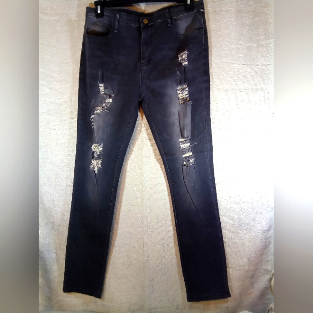 HUNGSON RRIPED JEANS MEN JEANS SIZE 34